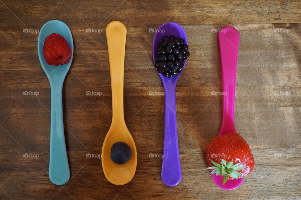 Four Fruit Spoonfuls