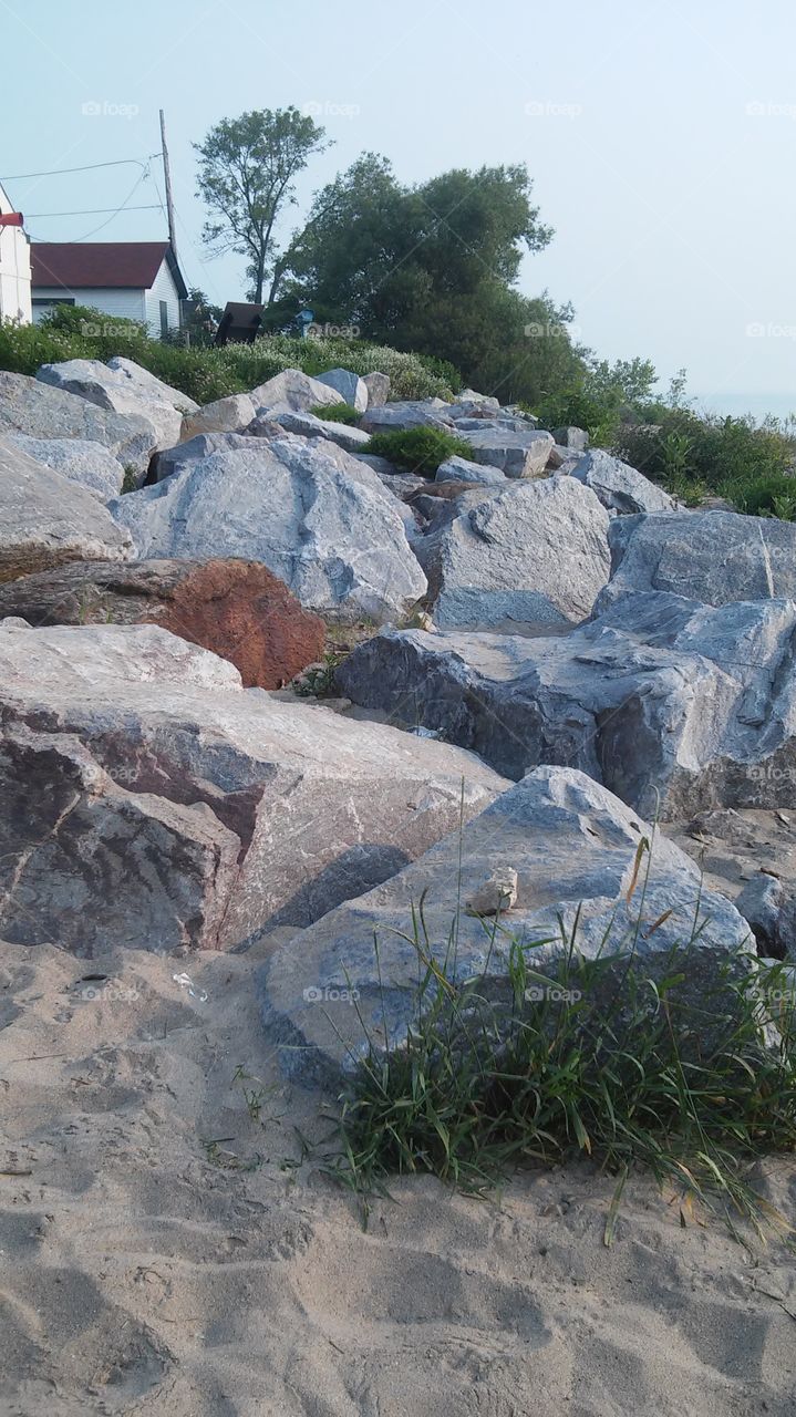 Rocky Beach. A family early Sunday morning drive took us here. It's next to the lighthouse.