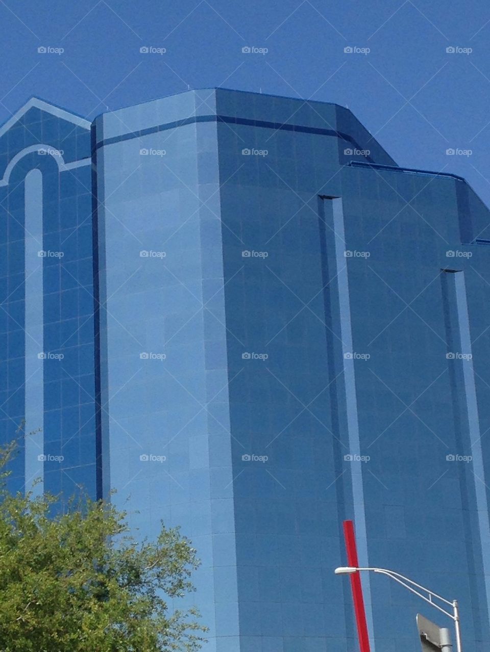 Blue building