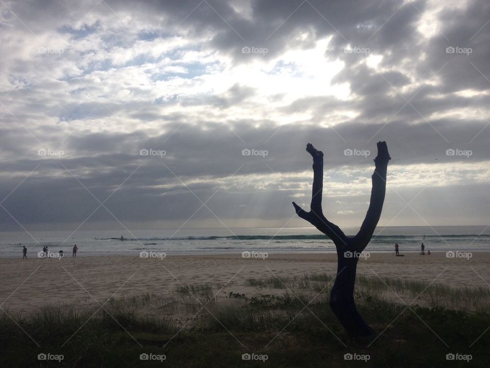 Cloudy Beach Morning 