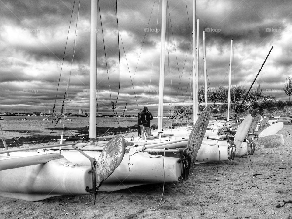 Boats on the seaside