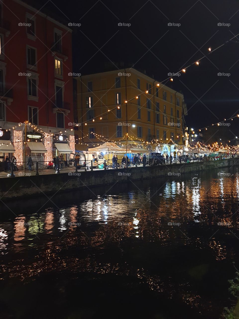 Naviglio Grande canal in Milan