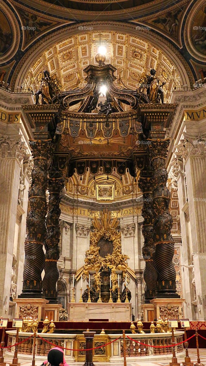 Inside St. Peter's Basilica (Vatican City). 
