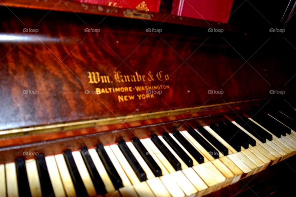 piano . my grandparent's antique piano 
