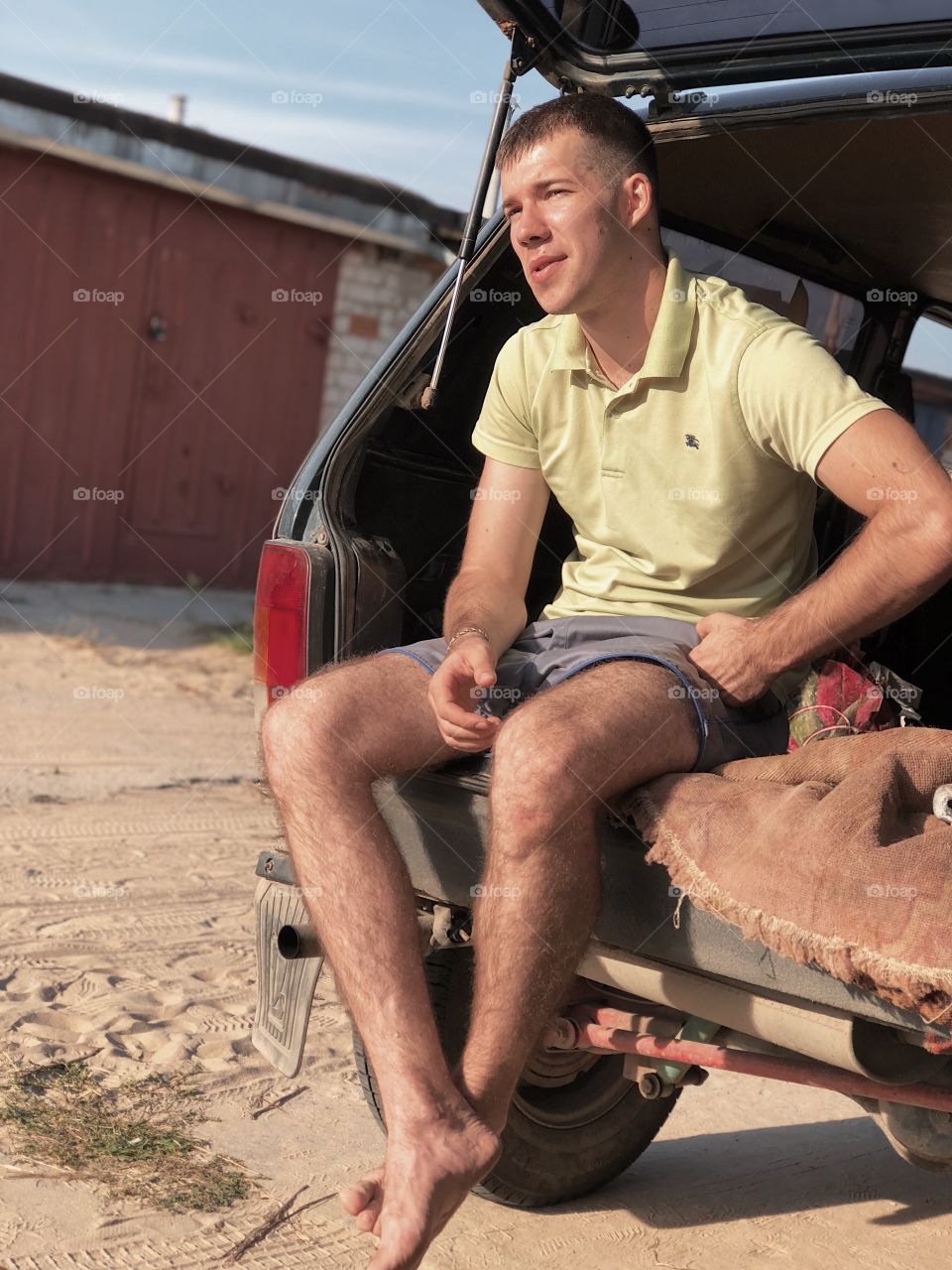 Outdoors young man portrait