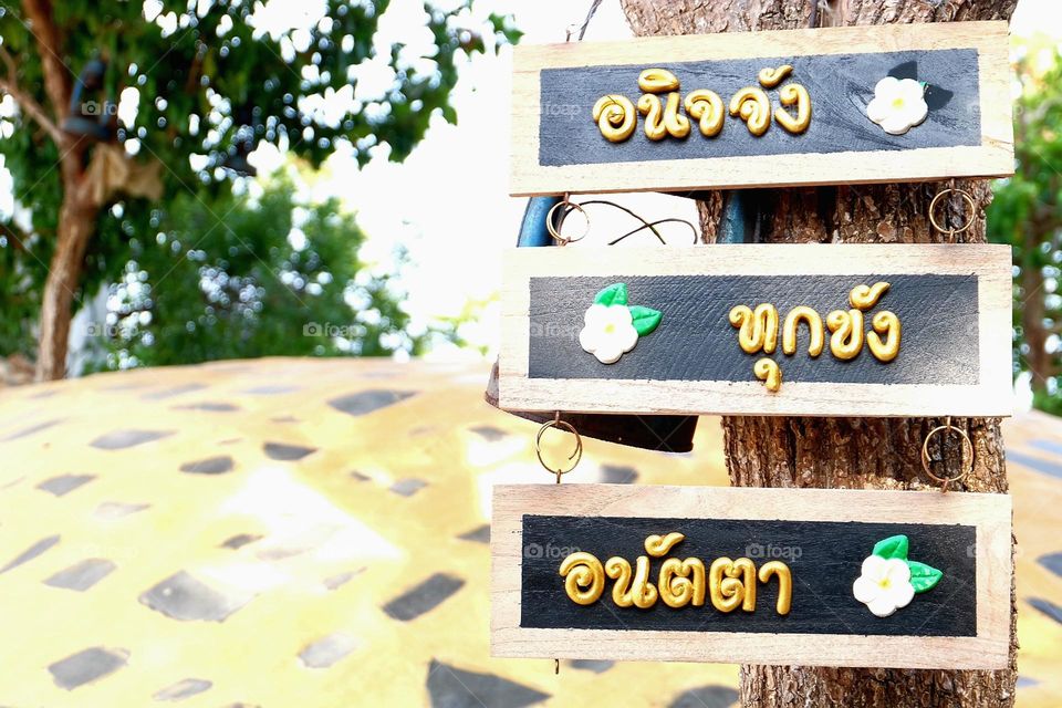 Impermanent, Subject to suffering and Non-self. This is life.