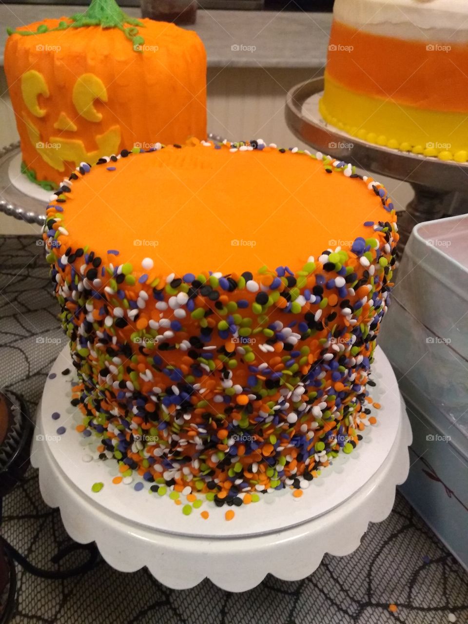 Halloween Sprinkle Cake