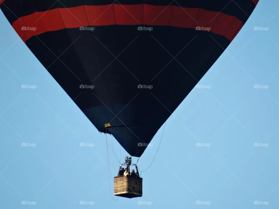 Hot air balloon close up 