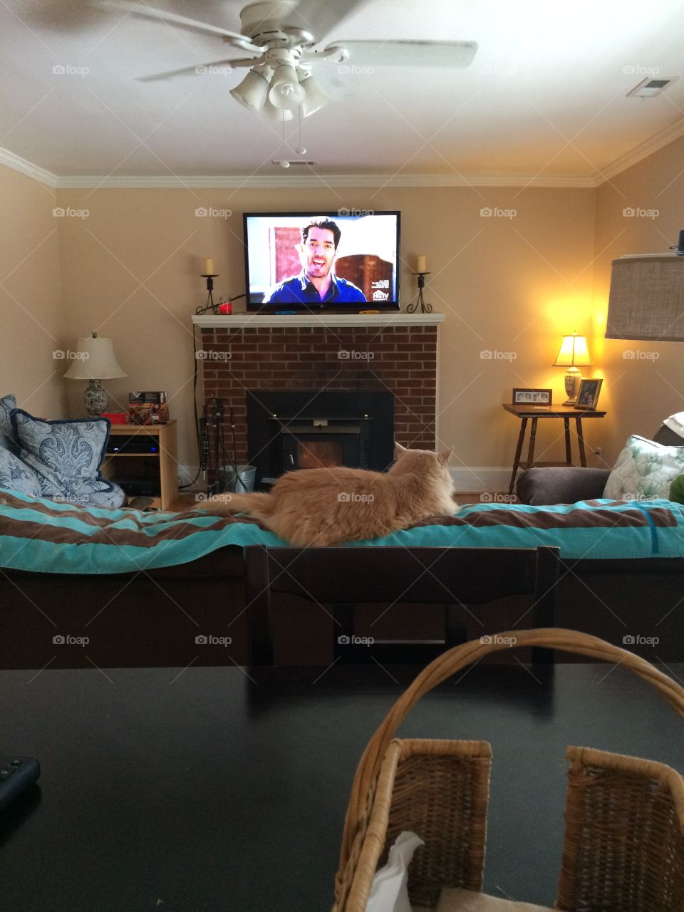 Watching tv