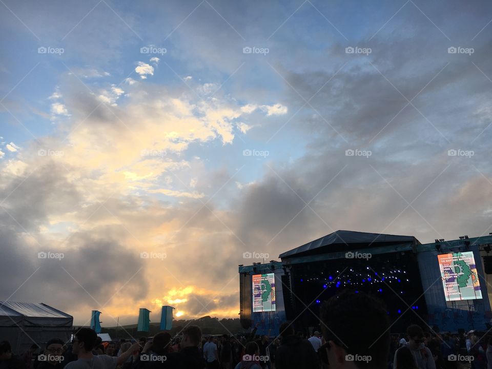 Festival sunset 