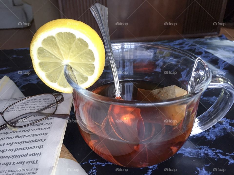 Tea with lemon 