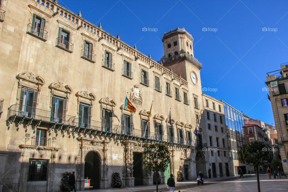 Beautiful city hall in Alicante 