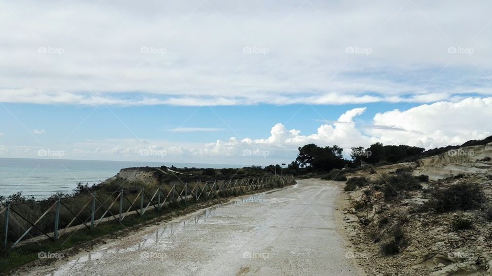 strada cielo e mare