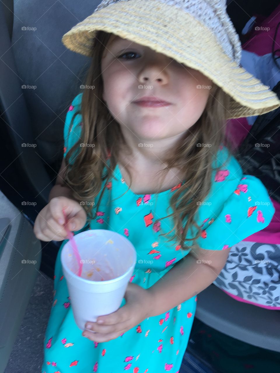 Staying cool in momma gardening cap