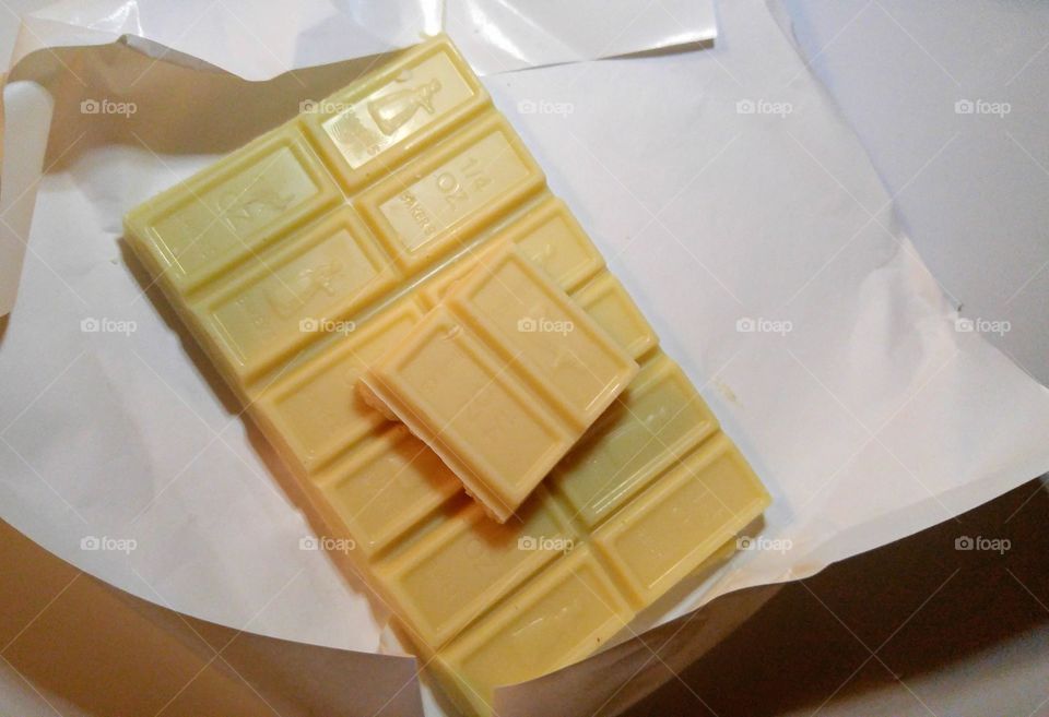 Baking white chocolate