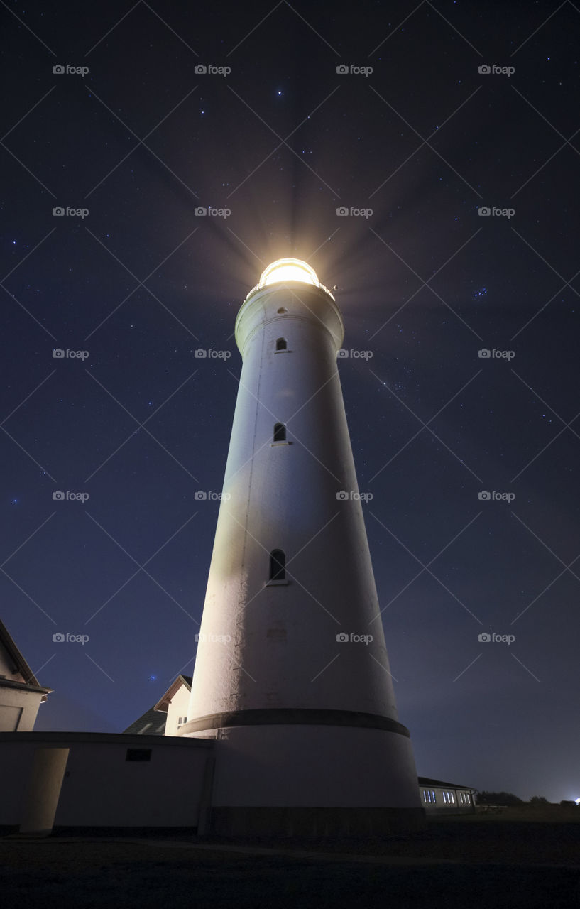 In Hirtshals, northern part of Denmark, the lighthouse always provides a light in the dark. It was built in 1863, but was not electrified until 1939π©π°