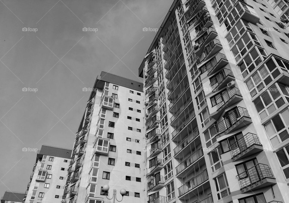 architecture black and white background street view house