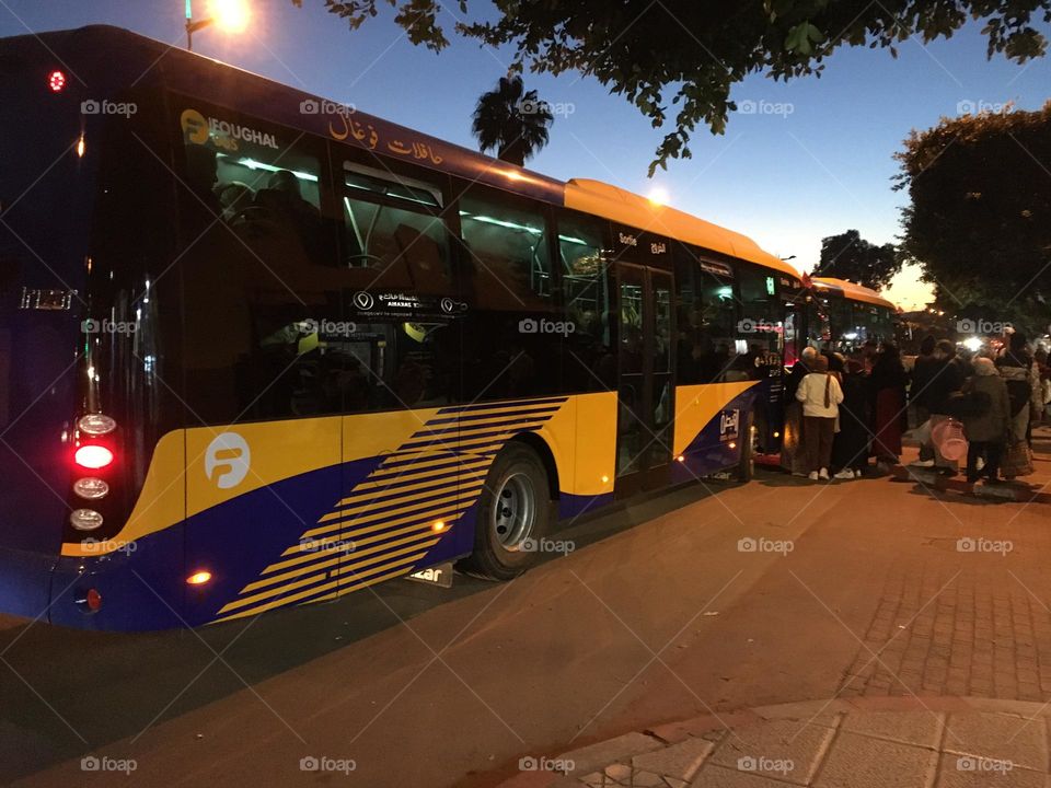 New buses in Morocco 
