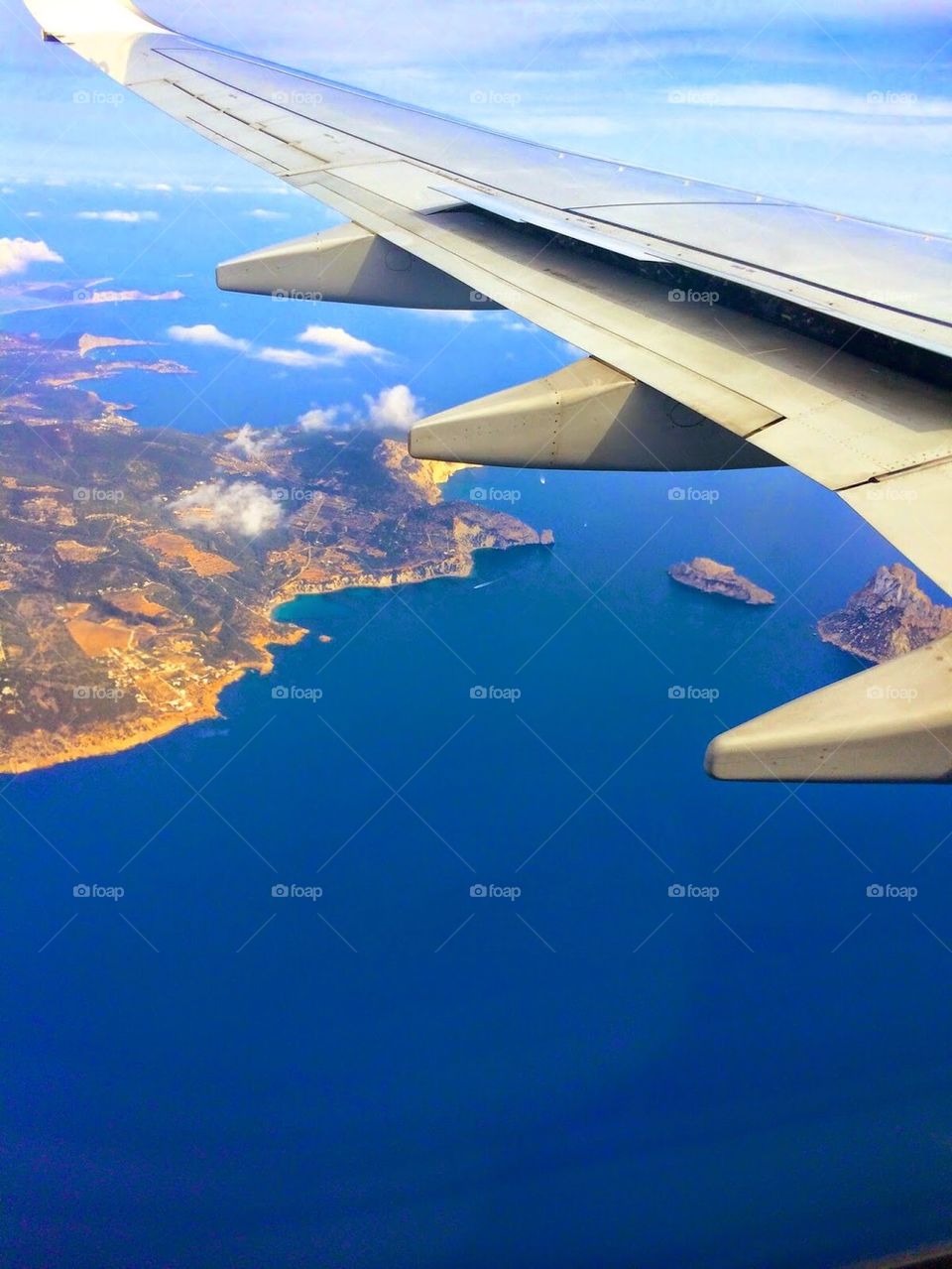Flying into Ibiza 