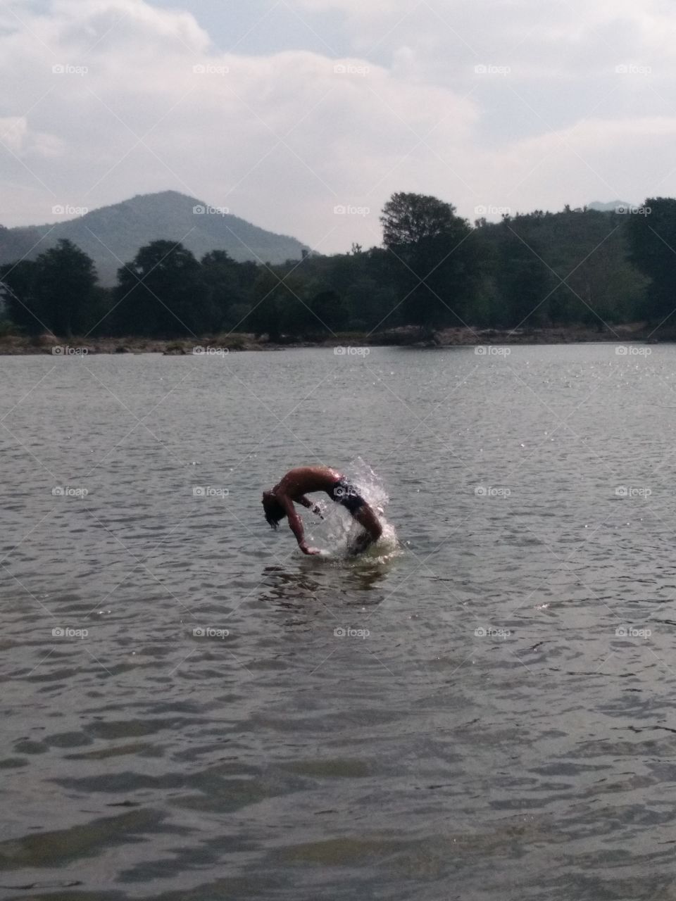 the beautiful swimming and back short