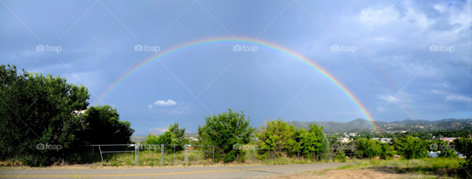 rainbow storm arizona monsoon by lewis.blythe.1
