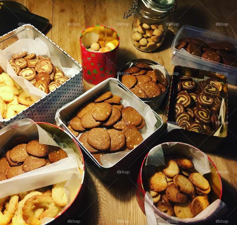 Homemade Christmas cookies 