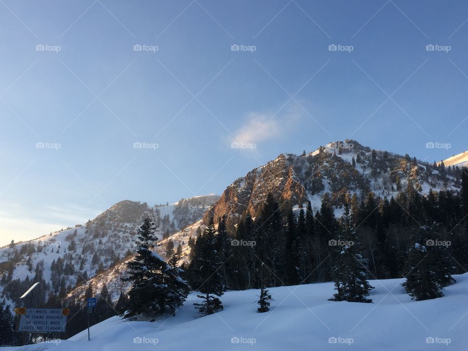 Snowy peaks