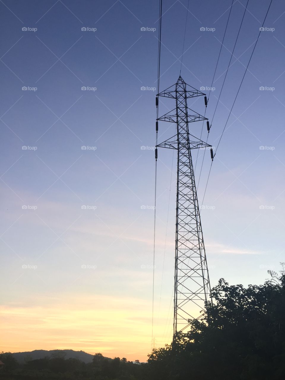 High voltage trend mission  line.