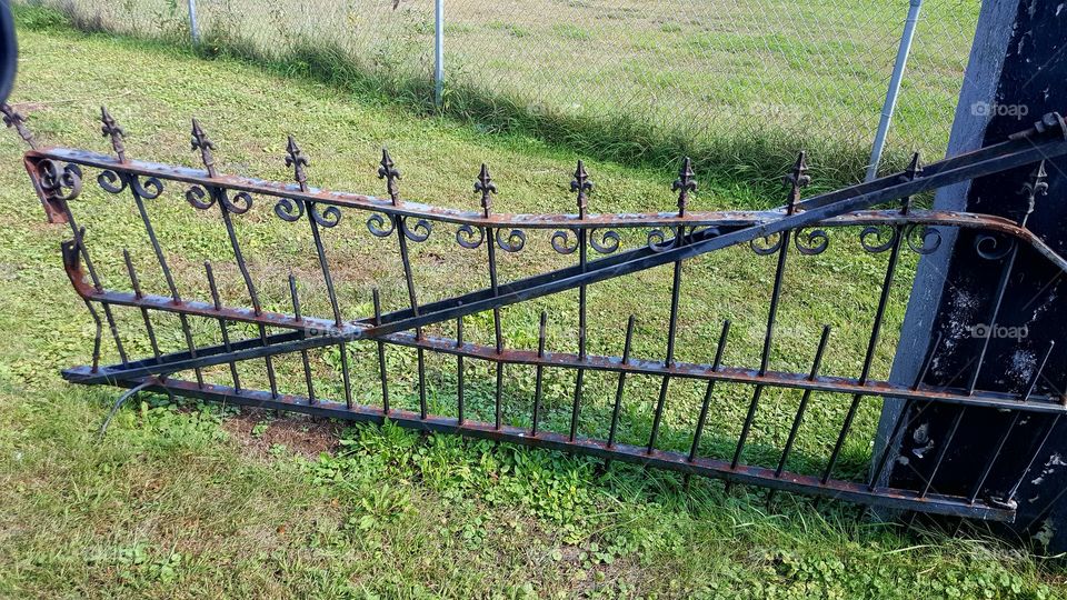 Rusted Cemetery Gate