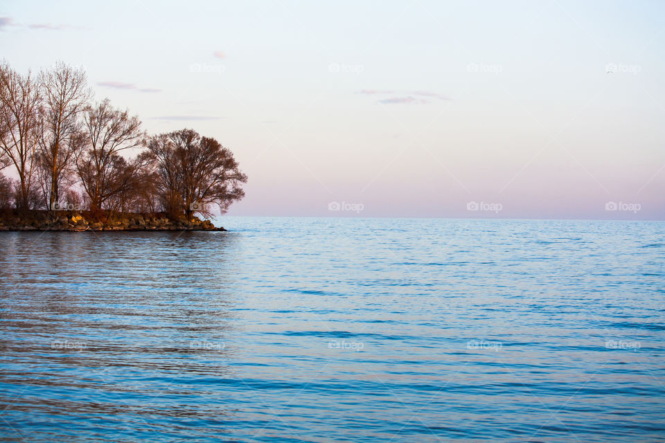 Sunset on the lake