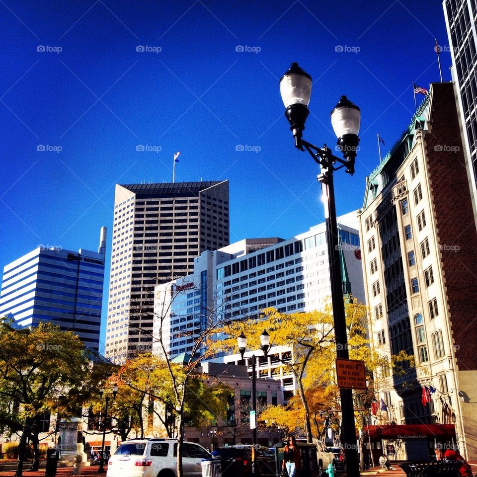 city blue sky downtown by eric.head