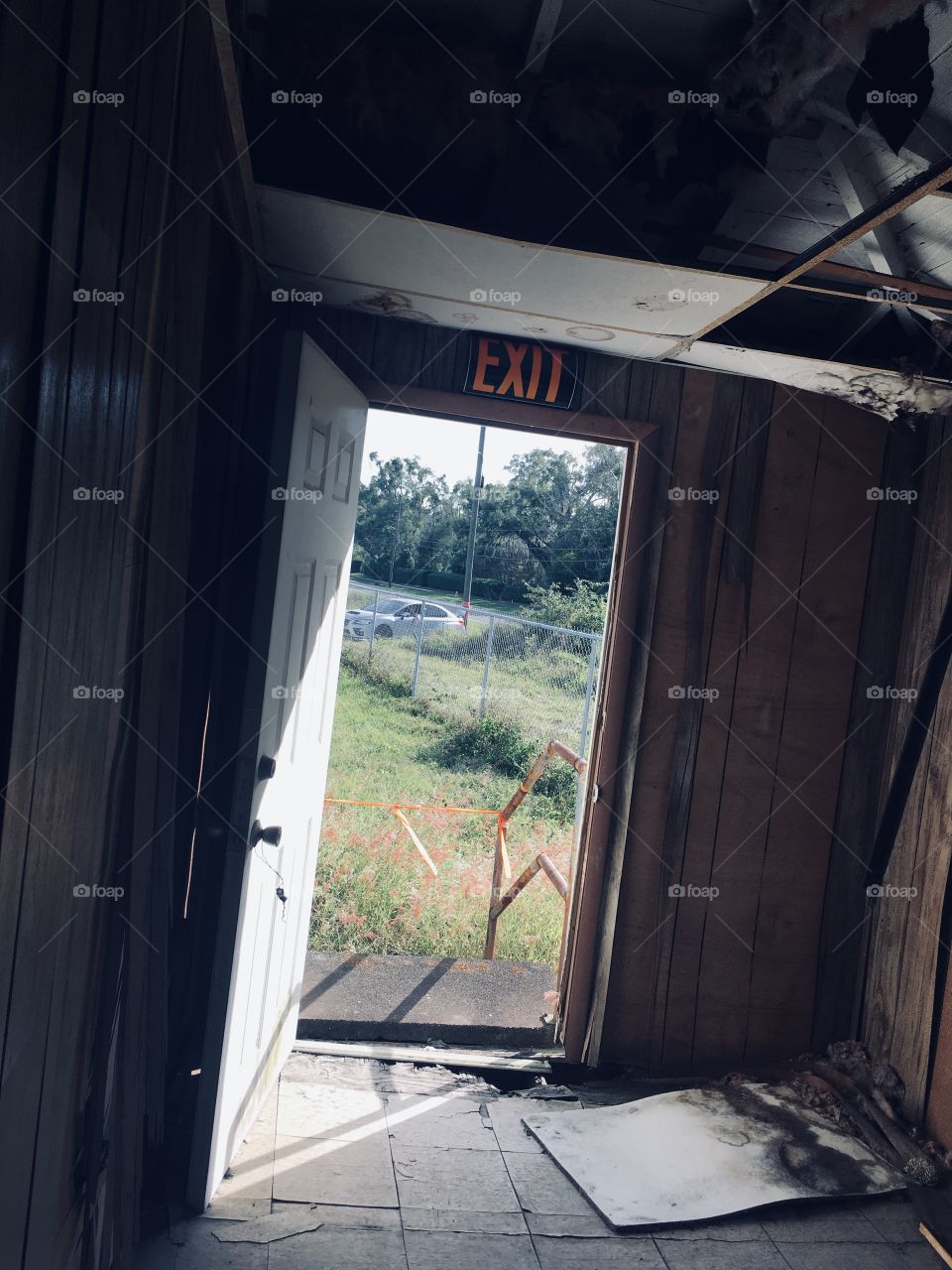 Abandoned, Window, Door, Architecture, Street