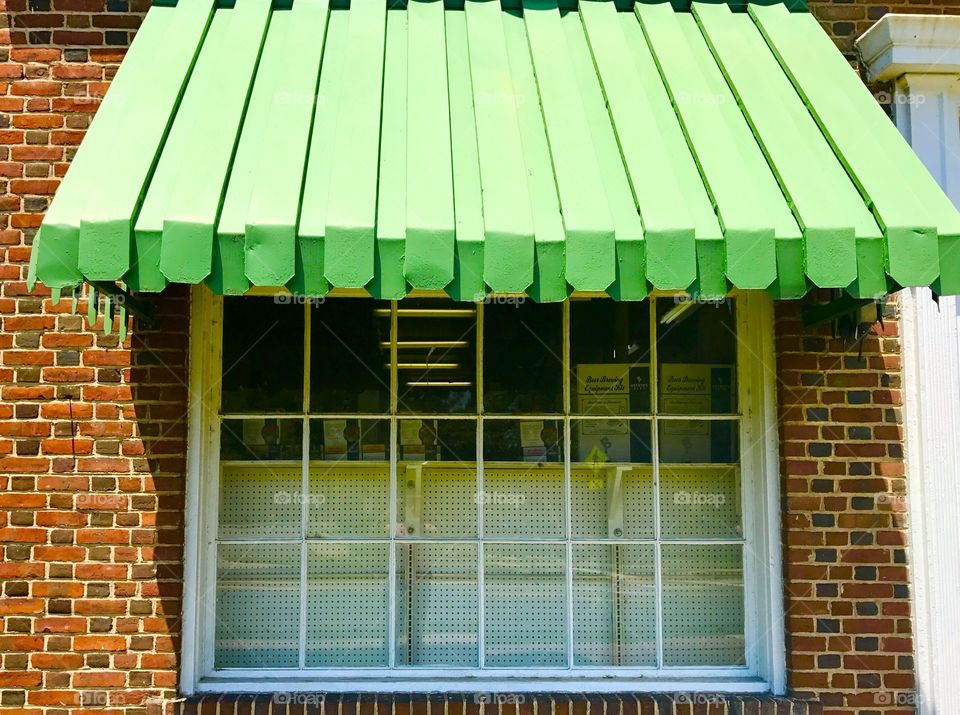 Window with Green Awning