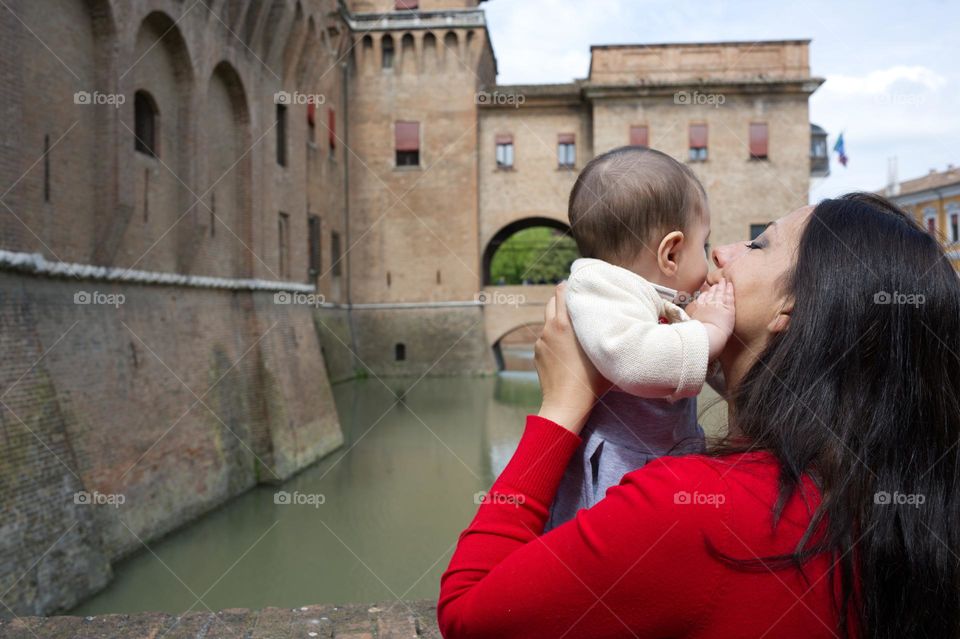 moment of sweetness mother and daughter