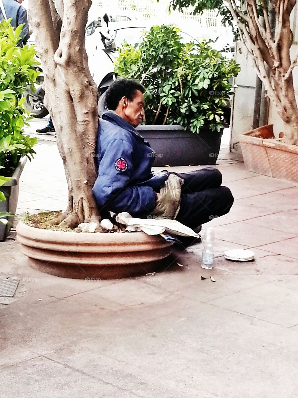 man homeless