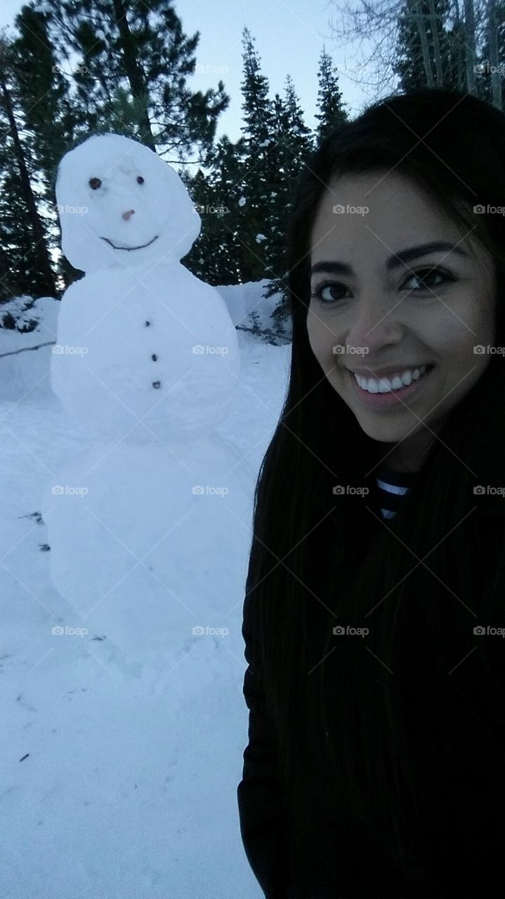 Snowman at Lake Tahoe. 