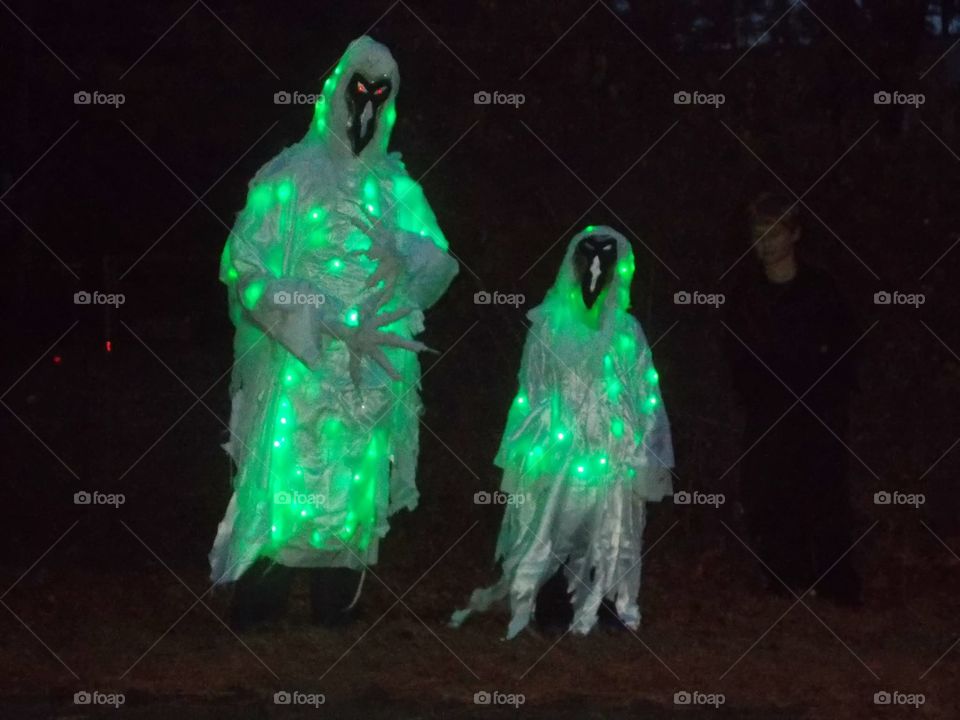 halloween ghost. these guys had glow in the dark ghost costumes