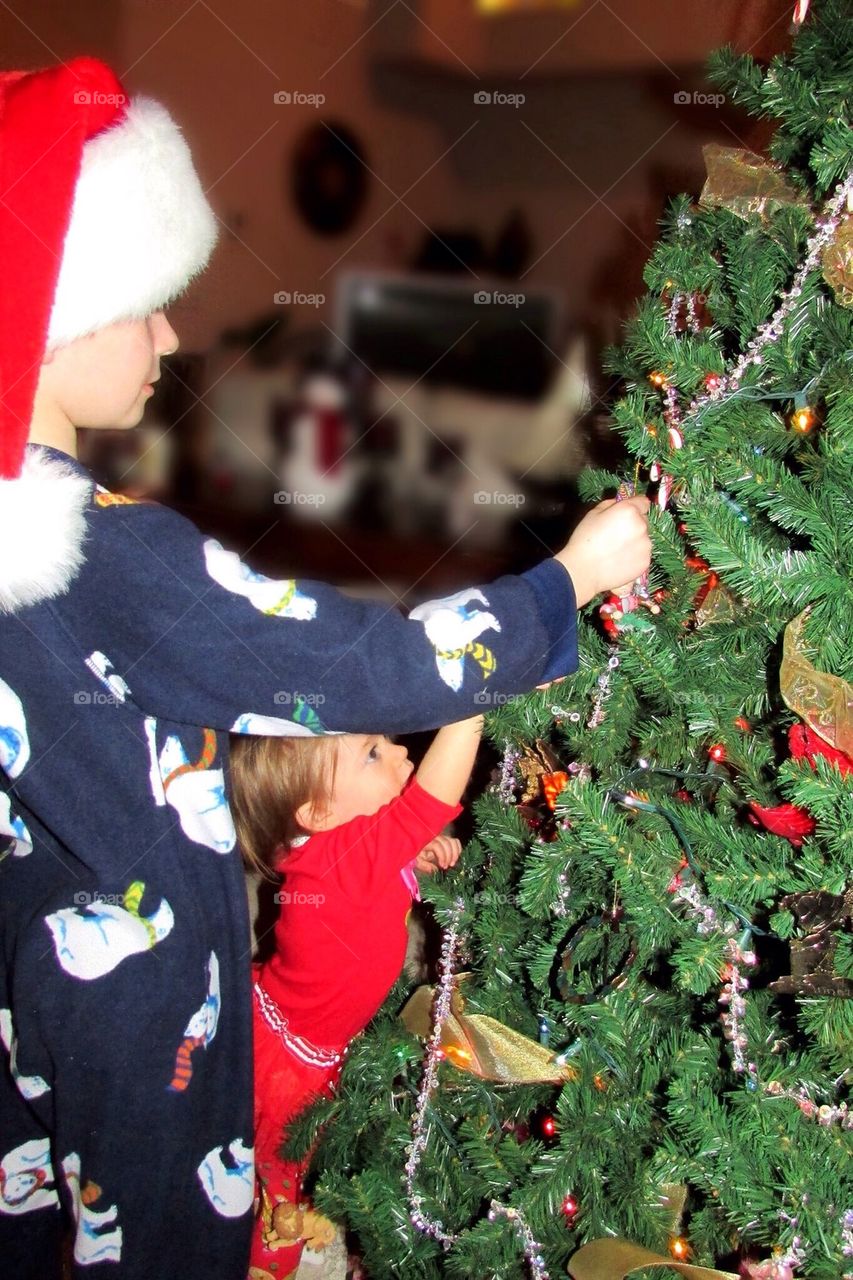 Decorating the tree