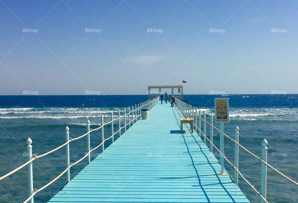 Jetty out to sea