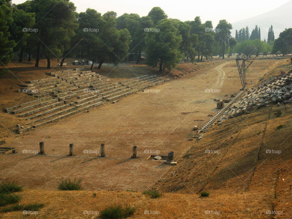 Stadium in Epidaure in Greece
