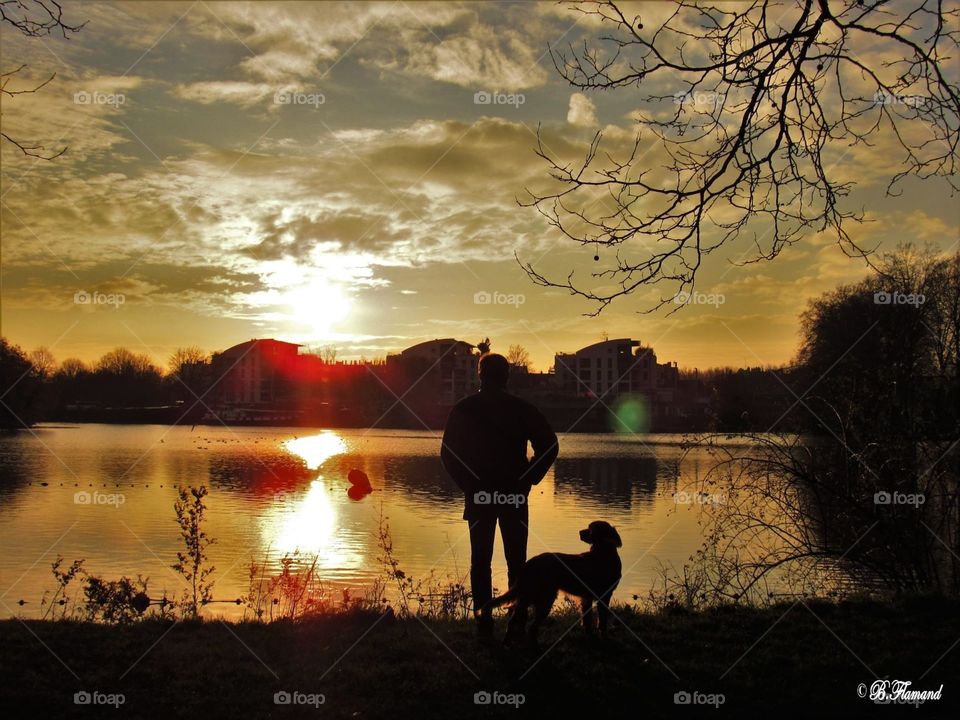 Admiring the sunset