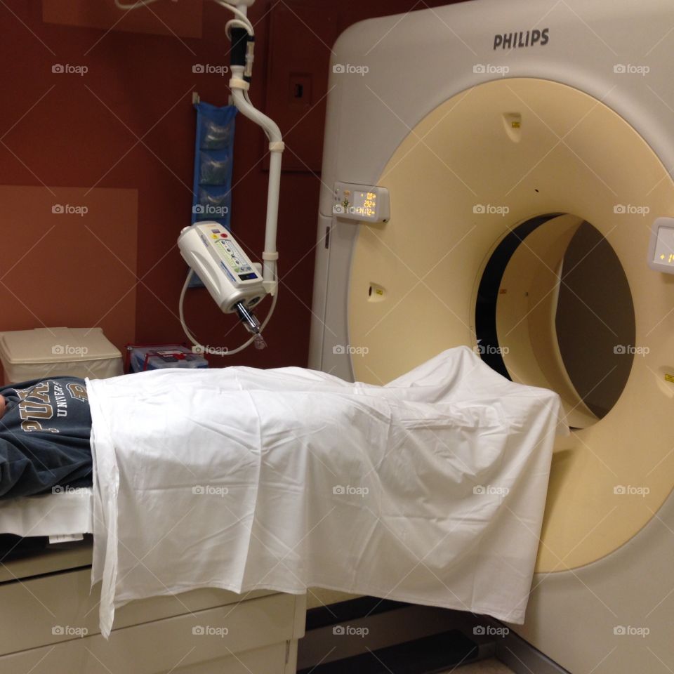 About to have a CT scan