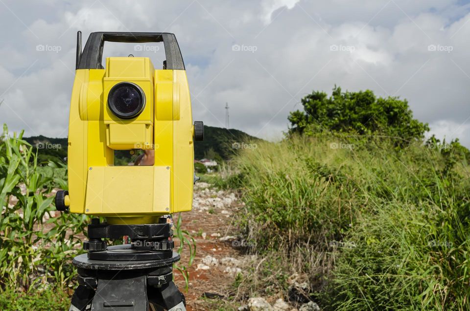 Closeup Of Theodolite