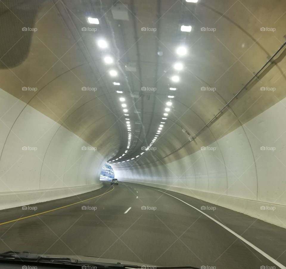 tunnel underground through mountain
