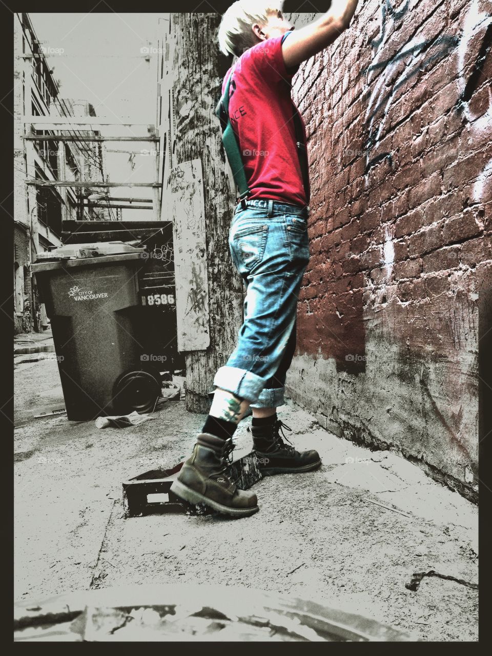 Part of my job is graffiti removal. I have made a deal with myself though to never remove anything that is beautiful, positive, or true.