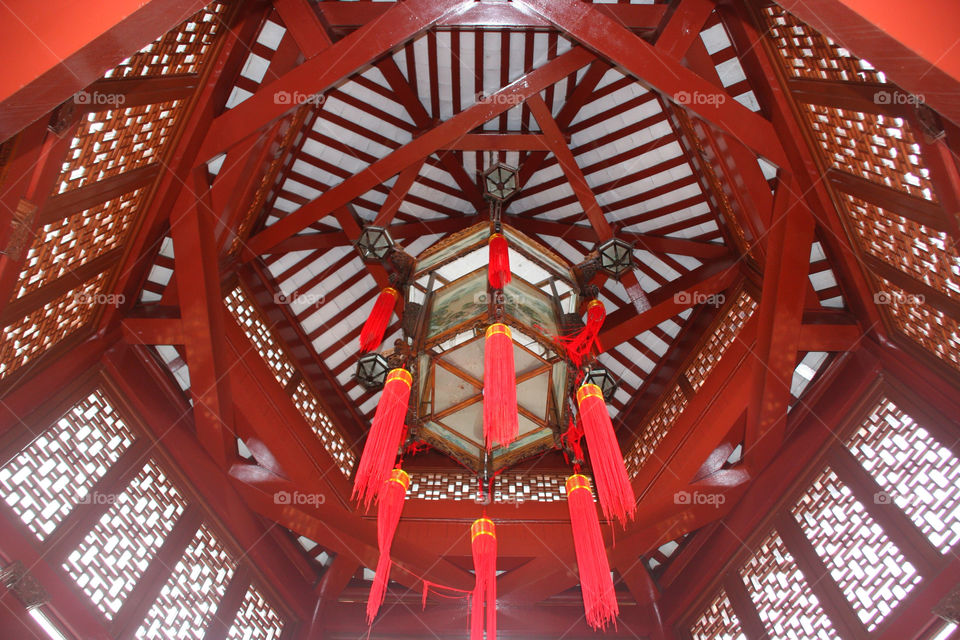 white chinese wood lantern by kshapley