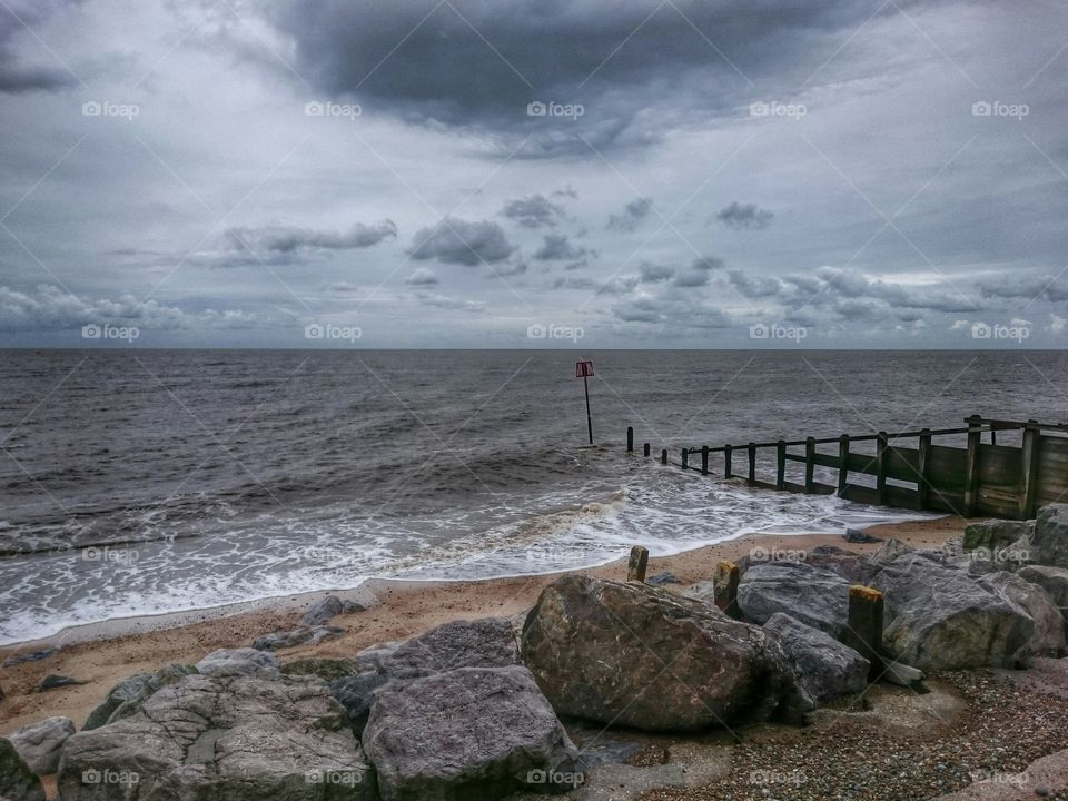 moody summer day. moody skies on the east coast in summer