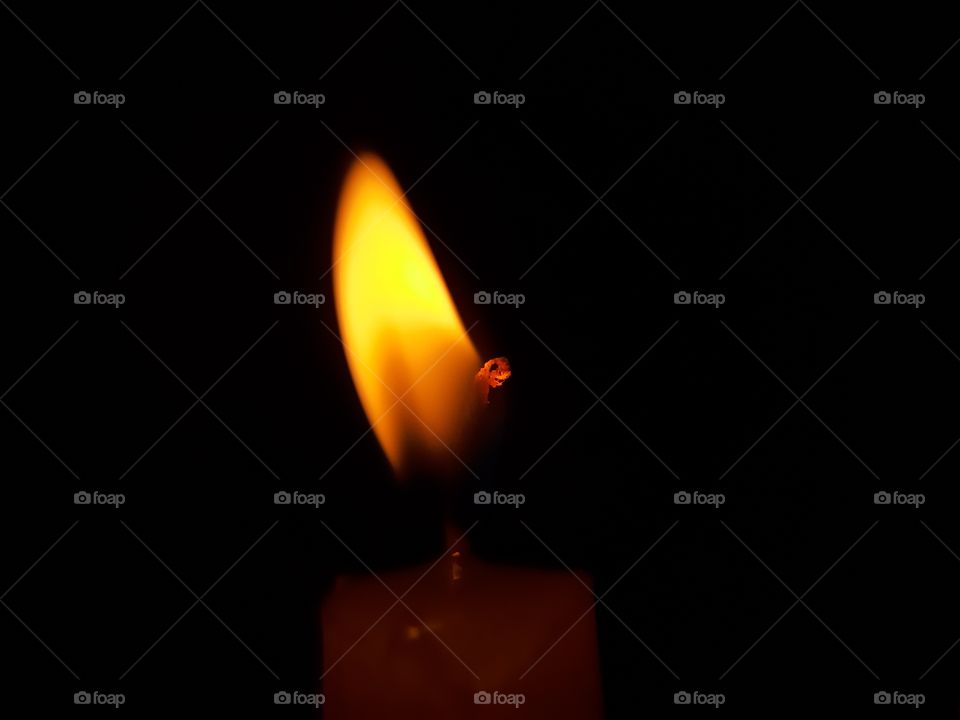 THE FACE OF A DEMON IN THE FIRE