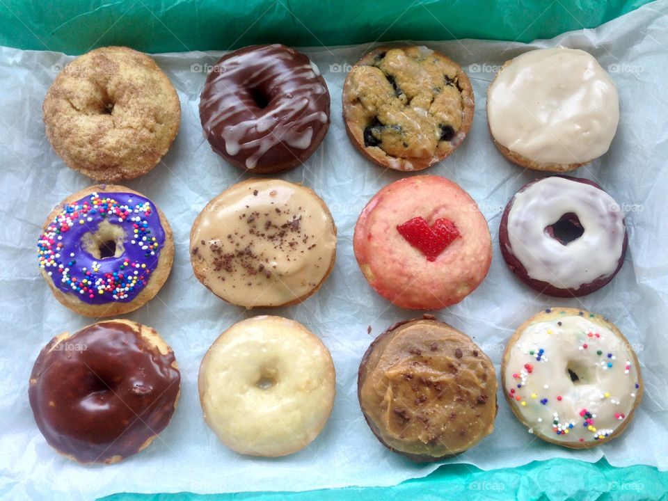Homemade vegan baked donuts