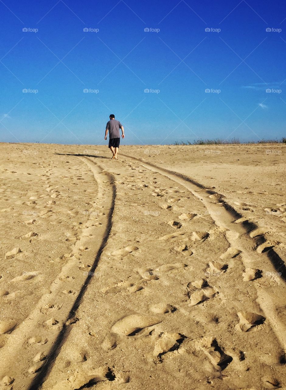 A Walk Along The Sand